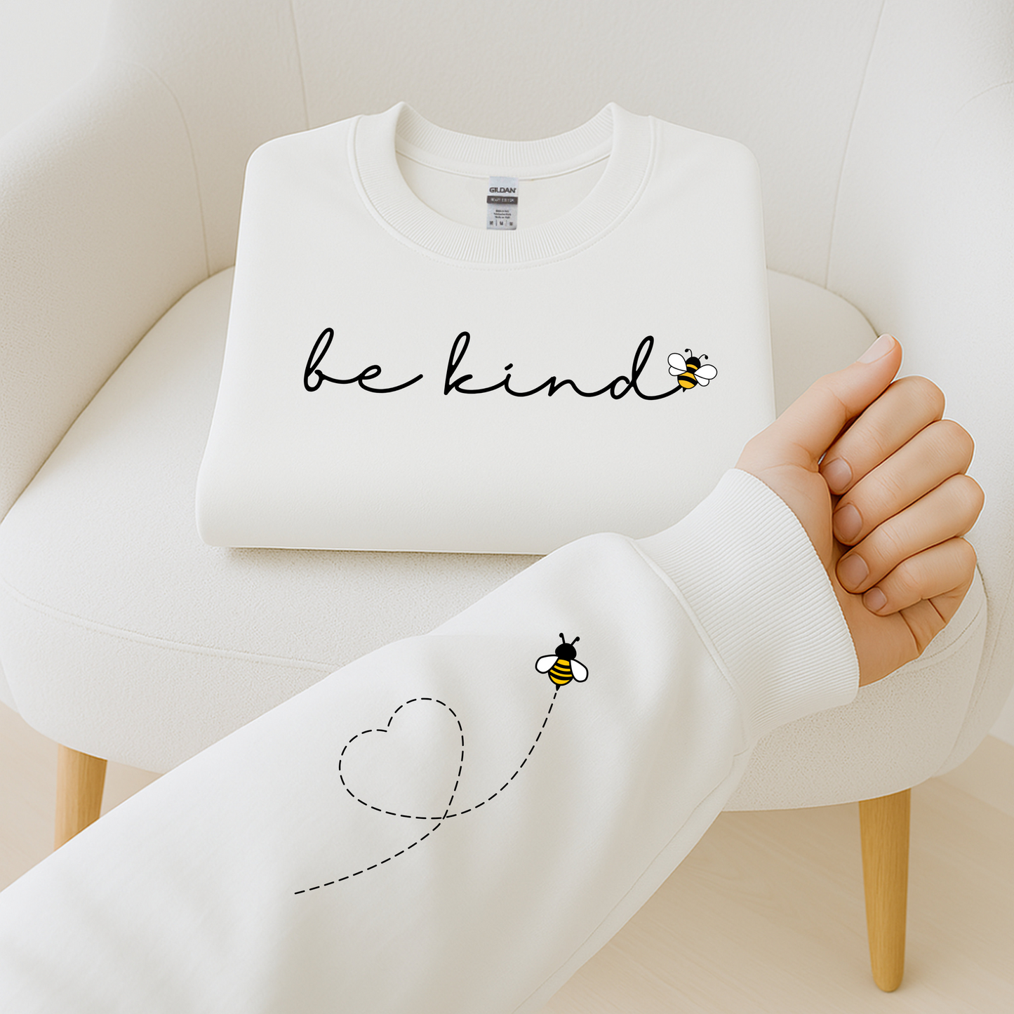 Be Kind Bumble Bee Crewneck Sweatshirt