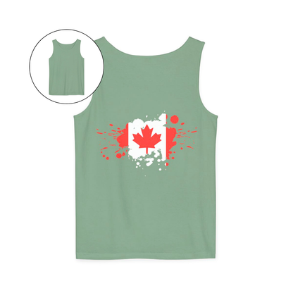 Spray Painted Canadian Flag