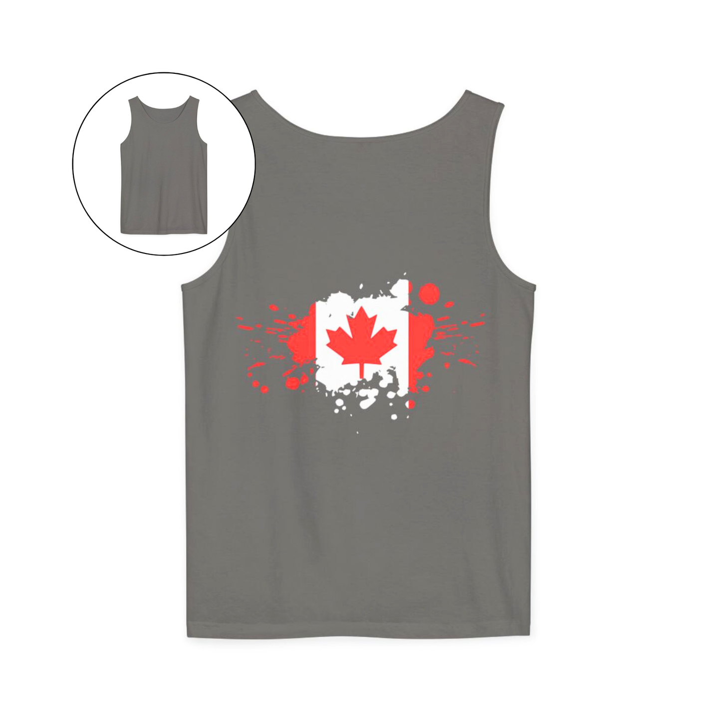 Spray Painted Canadian Flag