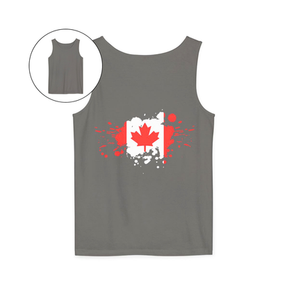 Spray Painted Canadian Flag