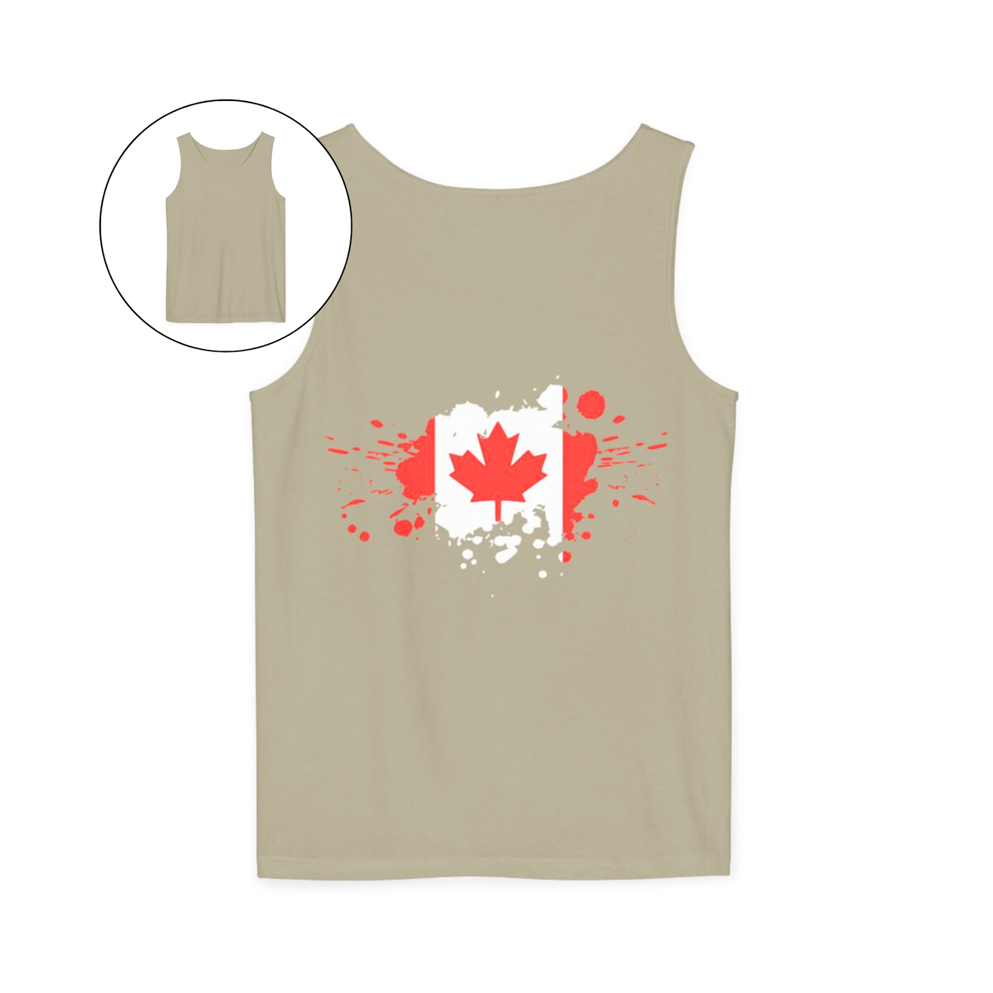 Spray Painted Canadian Flag