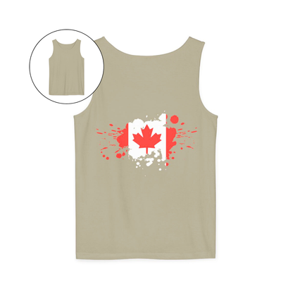 Spray Painted Canadian Flag