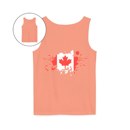 Spray Painted Canadian Flag