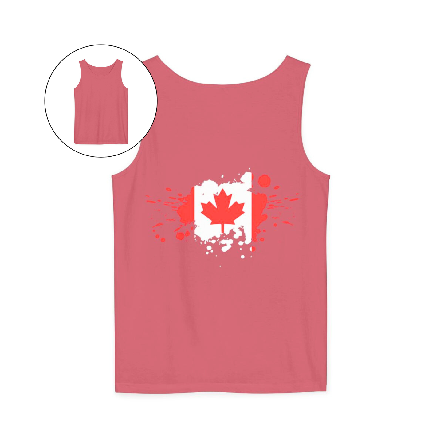 Spray Painted Canadian Flag