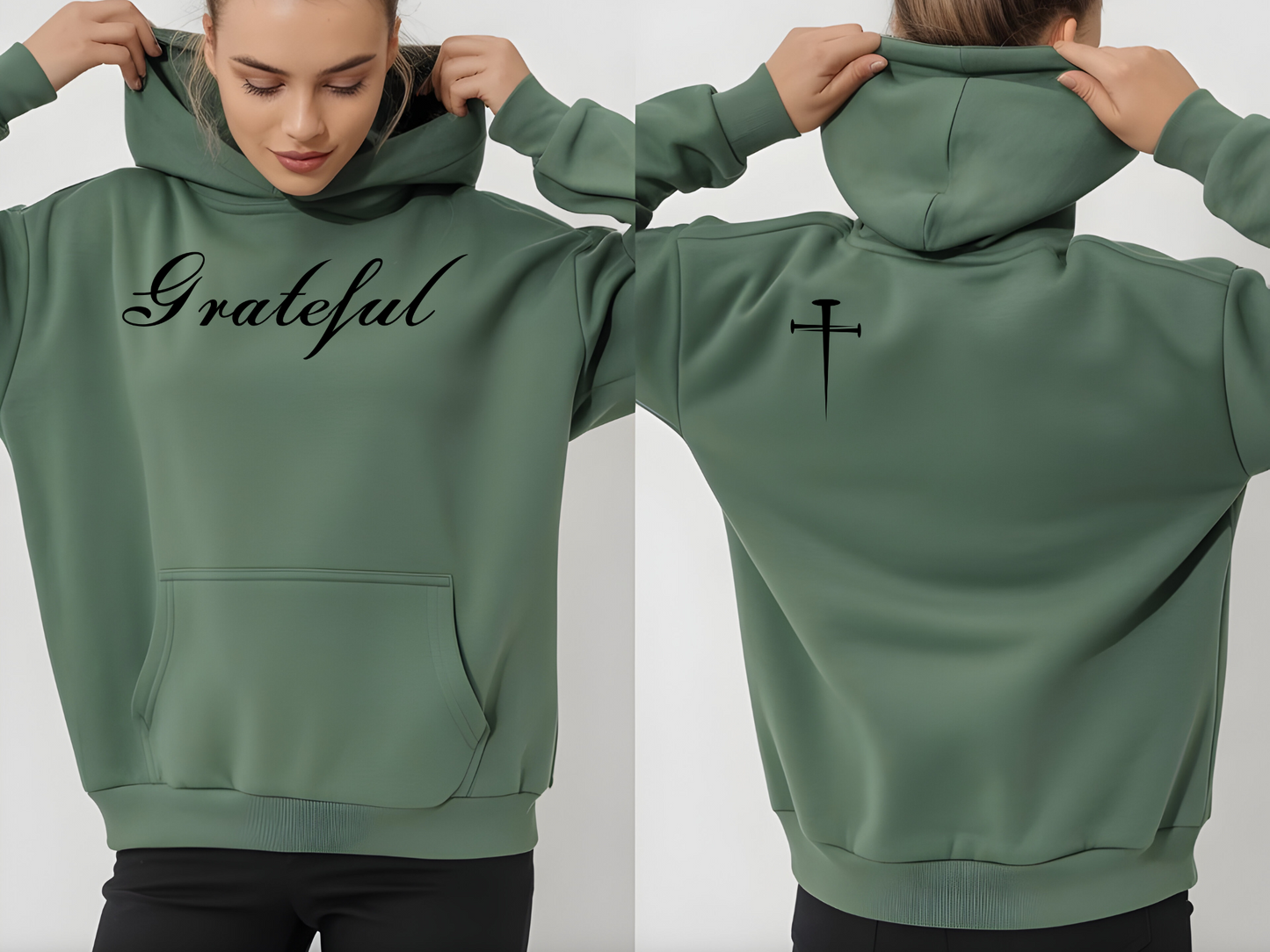 Grateful Nail Cross  Hoodie