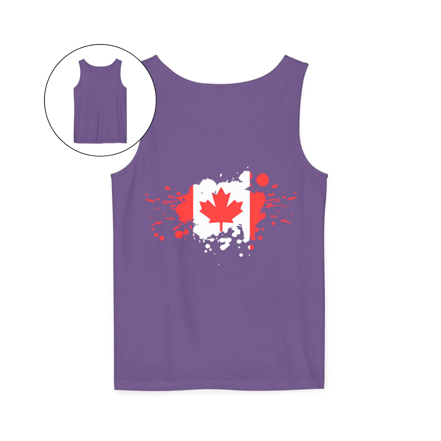 Spray Painted Canadian Flag