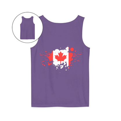 Spray Painted Canadian Flag