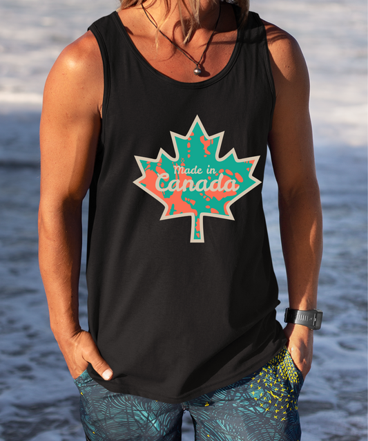 Maple Leaf Marble Tank Top