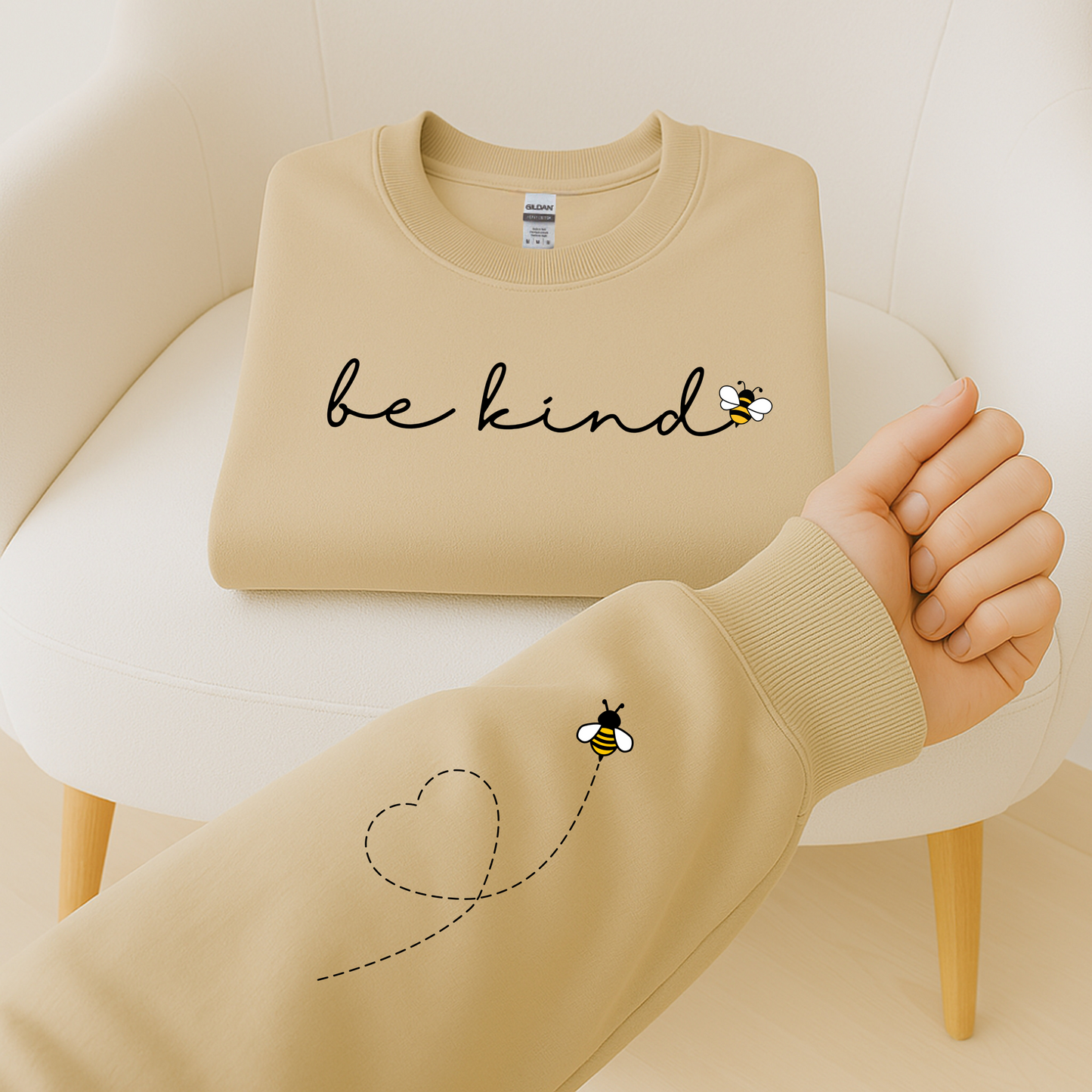 Be Kind Bumble Bee Crewneck Sweatshirt