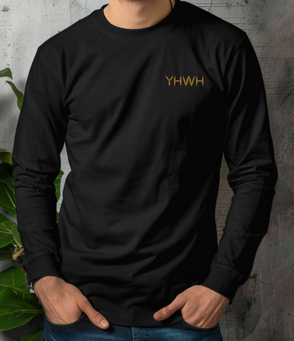 Embroidered YHWH Long Sleeve T-Shirt