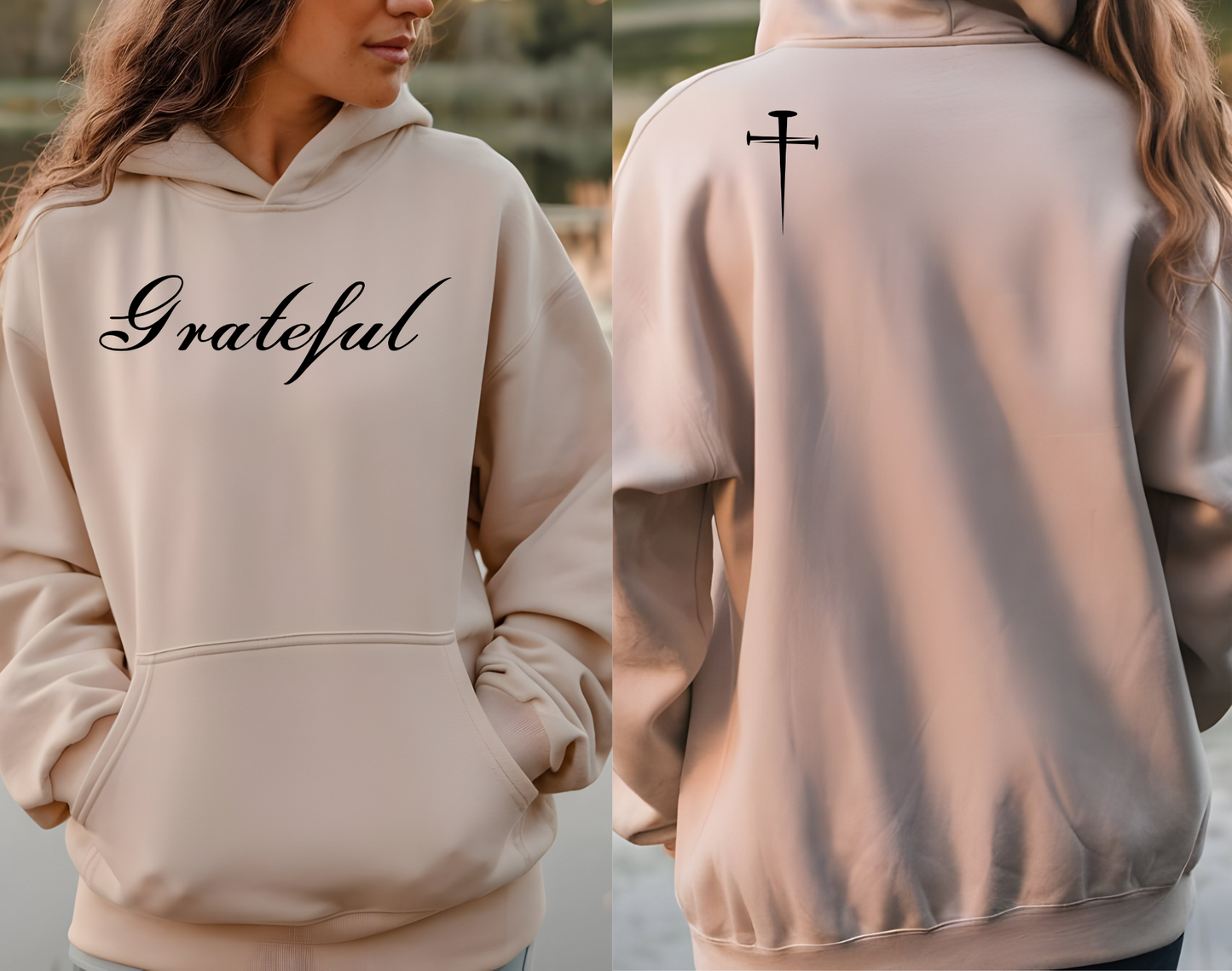 Grateful Nail Cross  Hoodie