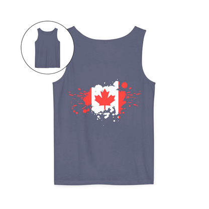 Spray Painted Canadian Flag