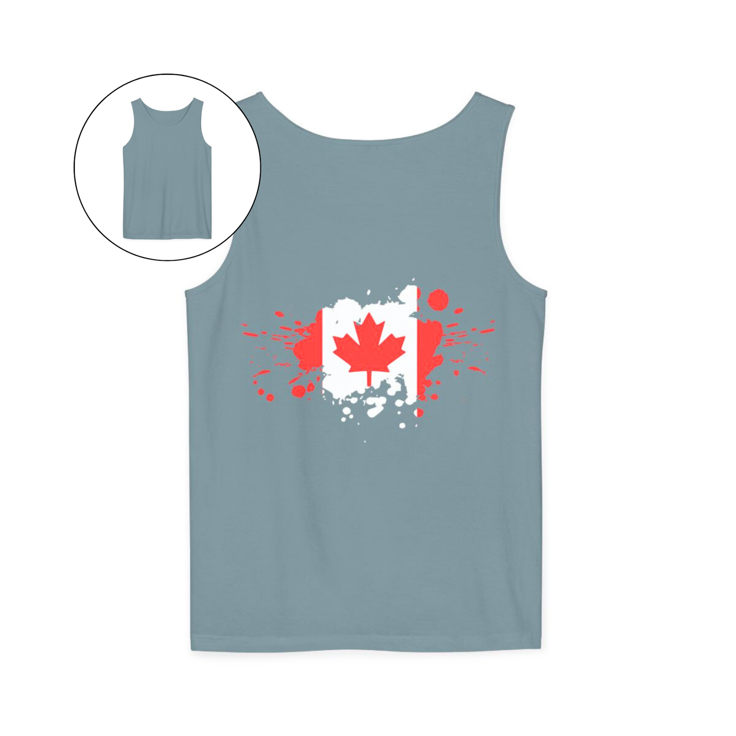 Spray Painted Canadian Flag