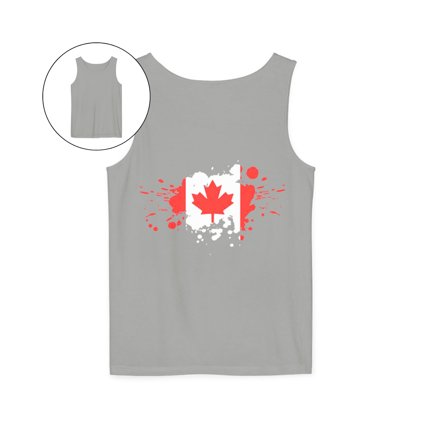 Spray Painted Canadian Flag