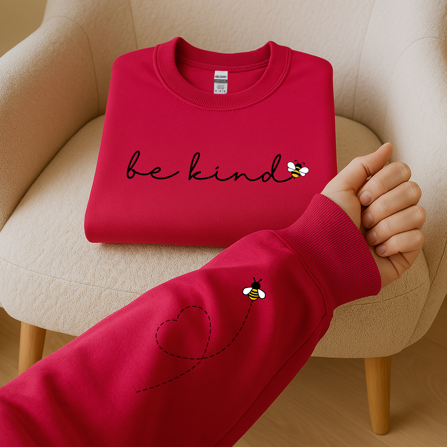 Be Kind Bumble Bee Crewneck Sweatshirt