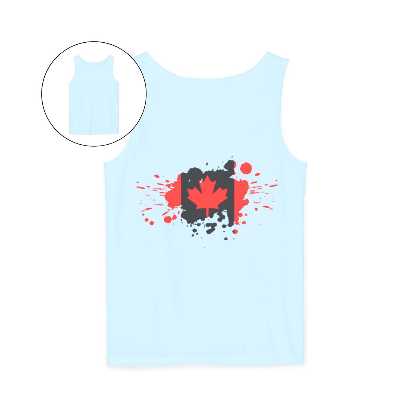 Spray Painted Canadian Flag