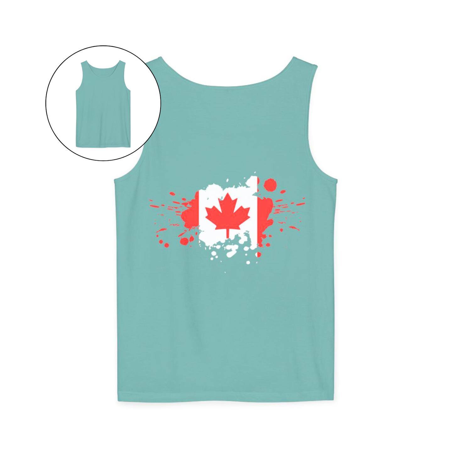 Spray Painted Canadian Flag