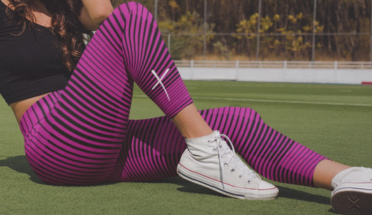 3D Pink Cross Leggings
