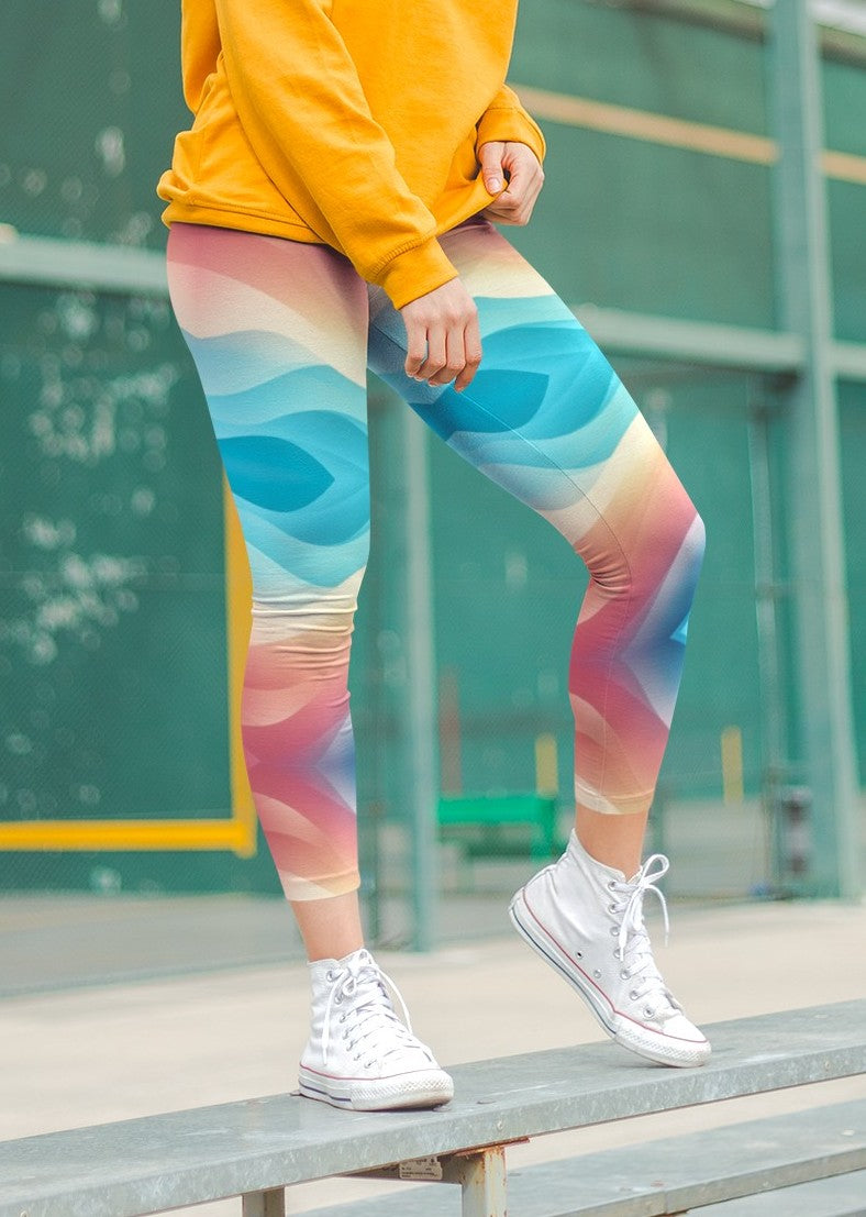 Rainbow Wave Leggings