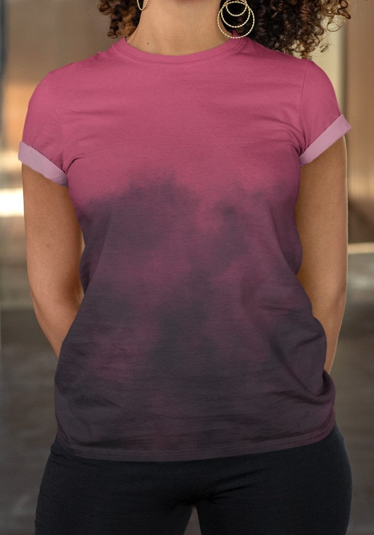 Read And Black Ombre Women's T-Shirt