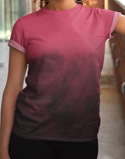 Read And Black Ombre Women's T-Shirt